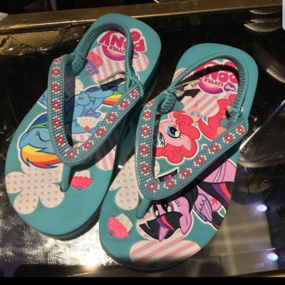 My little pony girls flip-flop size 9/10